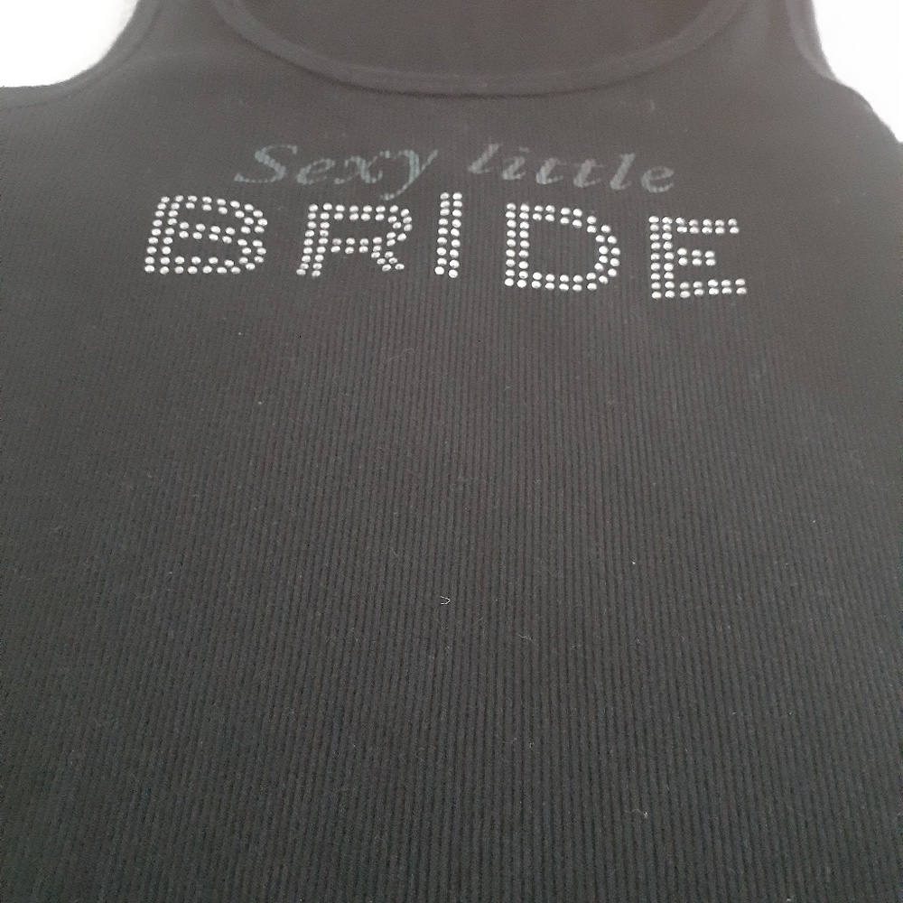 3 for 25$ V.S. black ribbed tank for Bride size S - Picture 1 of 4